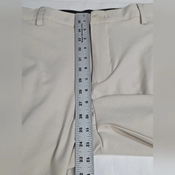 Greg Norman Collection Performance Golf Pant Mens 34 X 32 In Khaki New - Picture 8 of 11